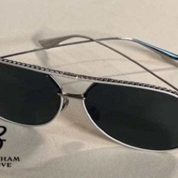 New Authentic DIOR BY DIOR 0102K Palladium White Silver Grey Women's Sunglasses - Picture 15 of 16